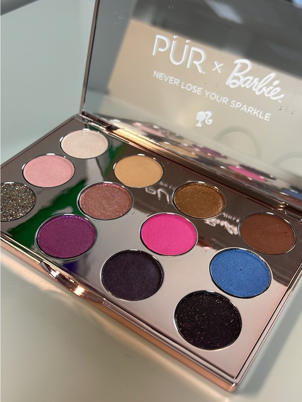 PÜR Barbie Eyeshadow Palette — Pink, Blue, Purple & Gold Shades